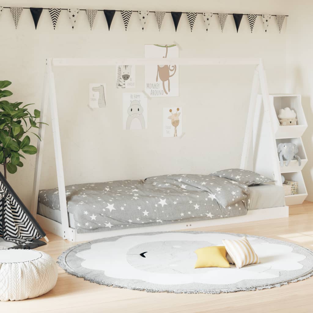 Giroletto Per Bambini 80X160Cm In Legno Massello Di Pino