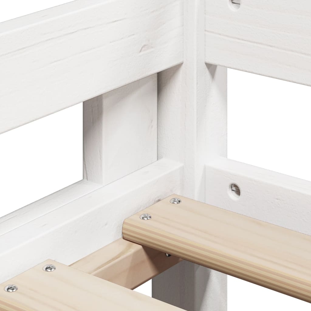 Letto A Castello Con Tetto In Legno Di Pino