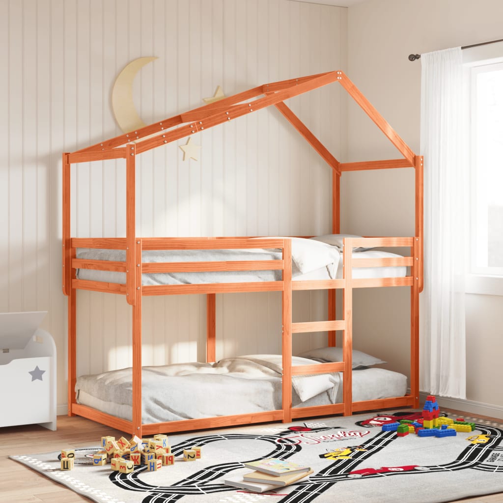 Letto A Castello Senza Materasso Legno Di Pino