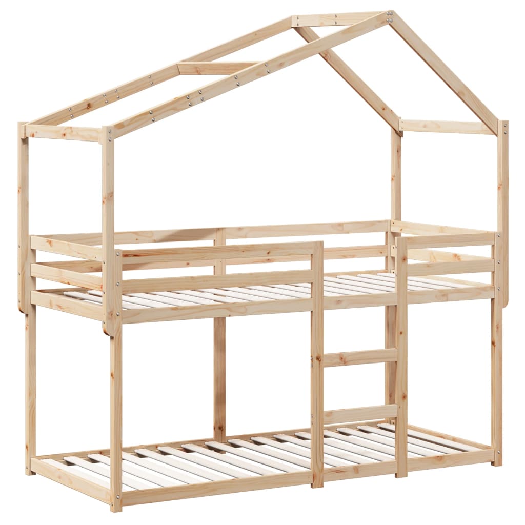 Letto A Castello Senza Materasso Legno Di Pino