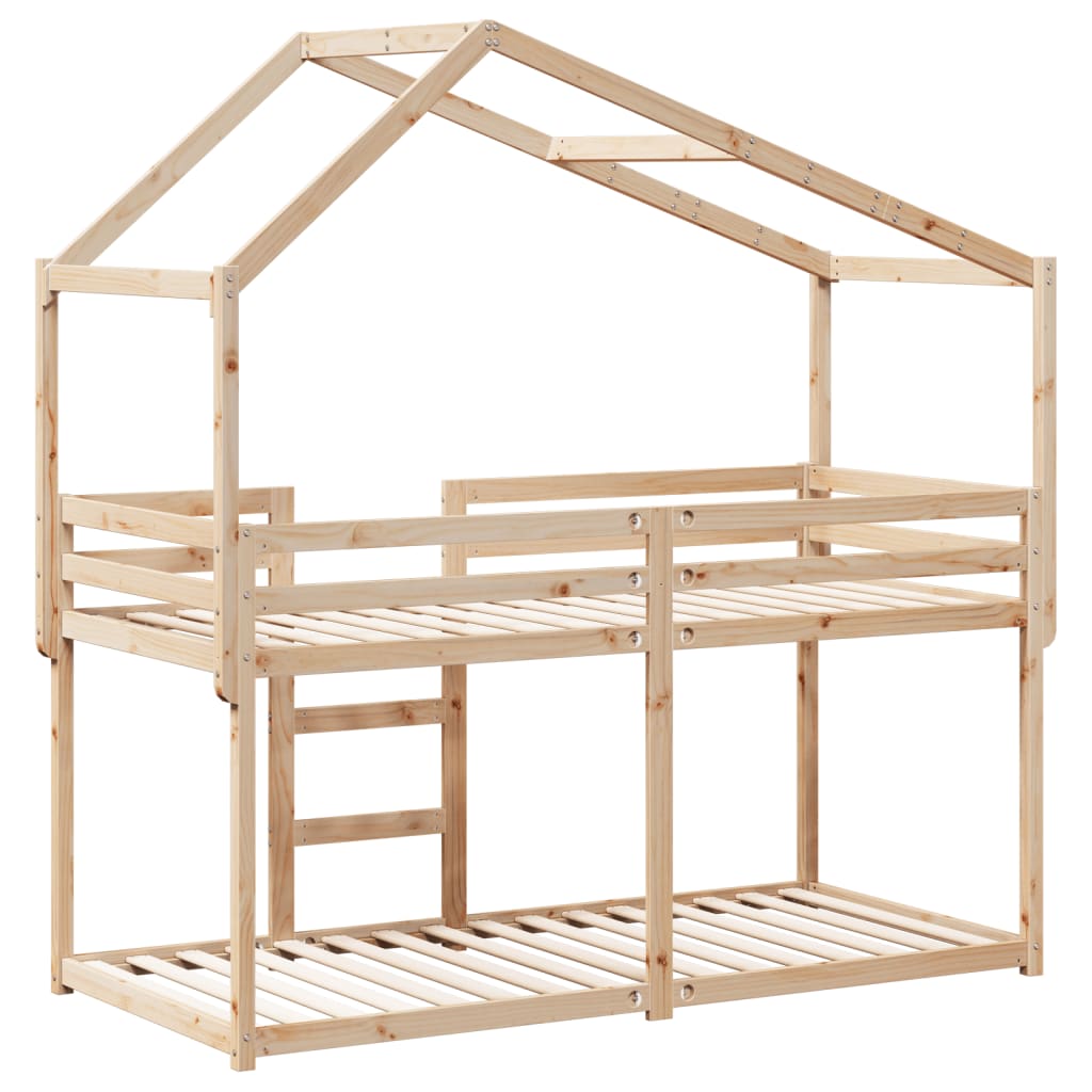 Letto A Castello Senza Materasso Legno Di Pino