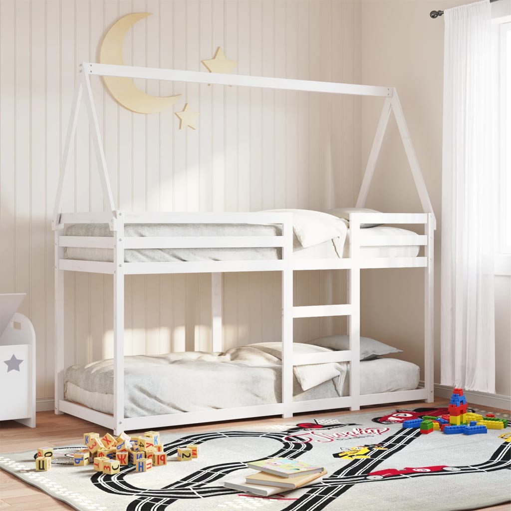 Letto A Castello Senza Materasso Legno Di Pino