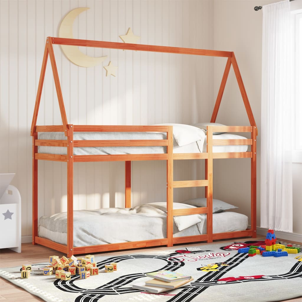 Letto A Castello Senza Materasso Legno Di Pino