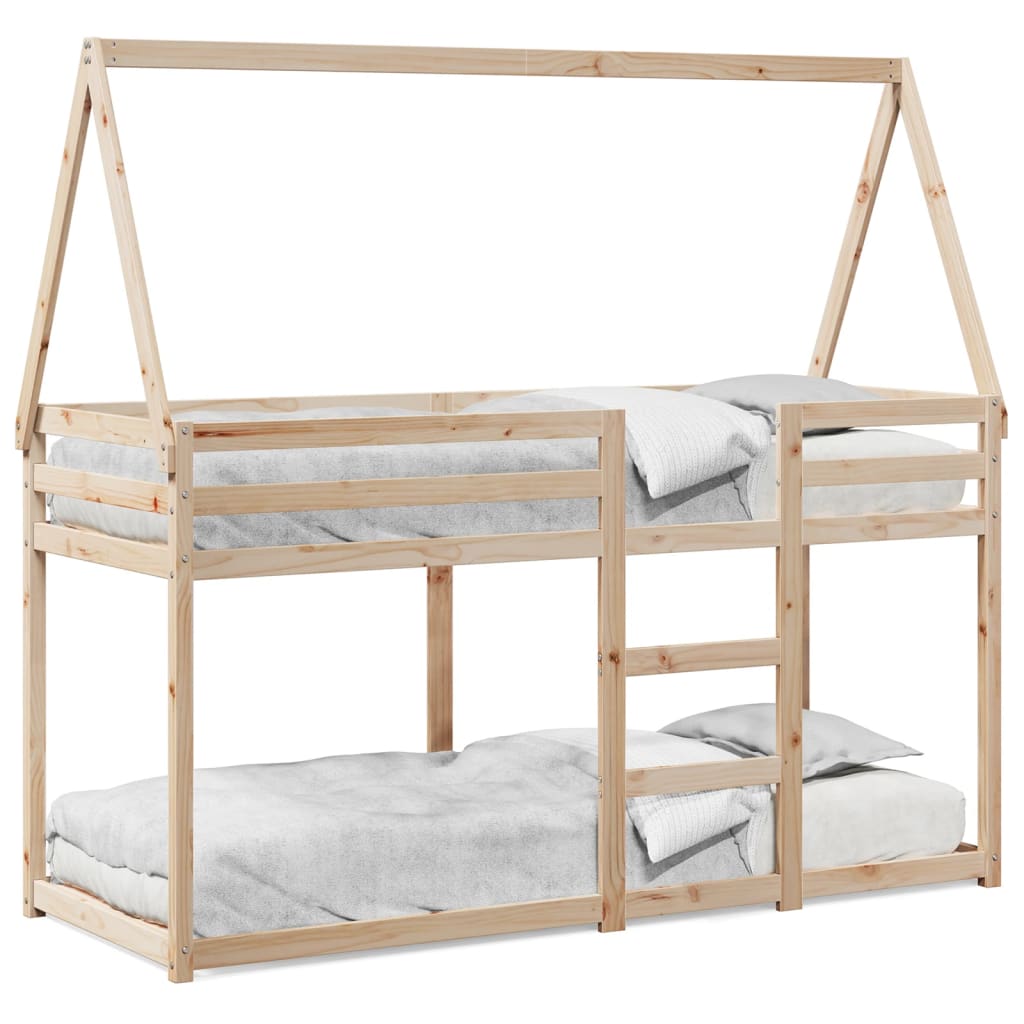 Letto A Castello Senza Materasso Legno Di Pino