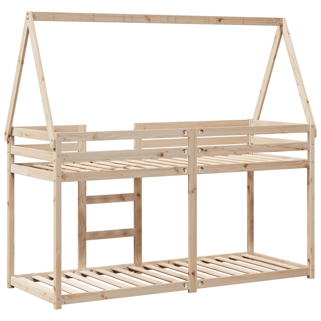 Letto A Castello Senza Materasso Legno Di Pino