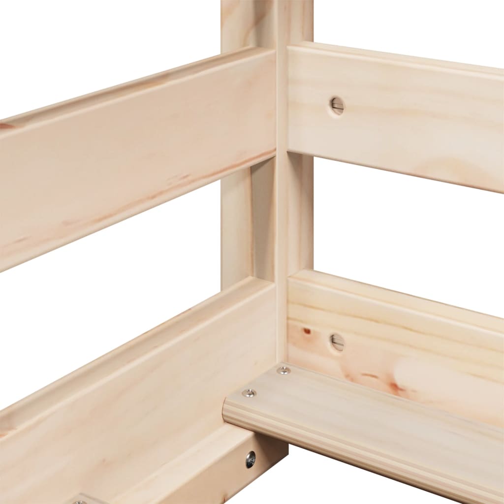 Letto A Castello Senza Materasso Legno Di Pino