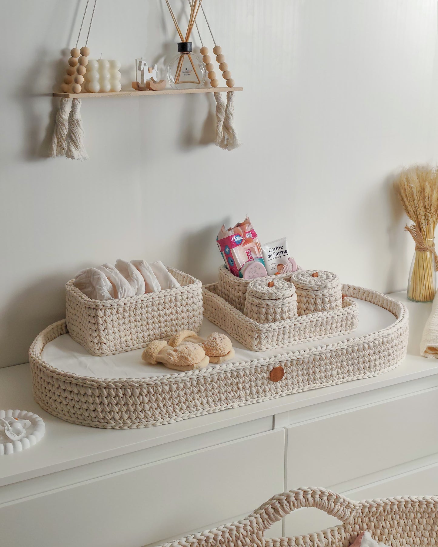Fasciatoio Crochet Monocromo