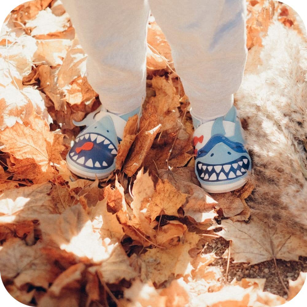 Pantofole in pelle "Shark"