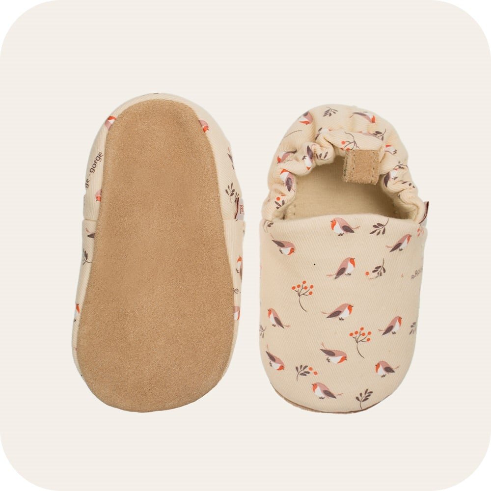 Pantofole in cotone "Pettirosso"
