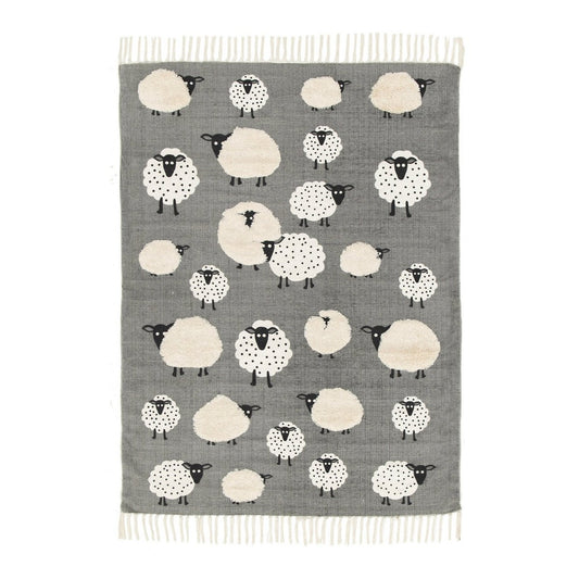 Tappeto in cotone "Little Sheep"