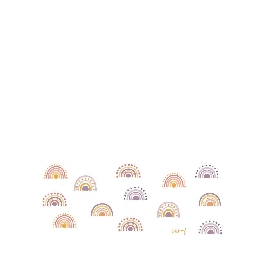 Borraccia in Vetro "Boho Rainbow" 0,4 l