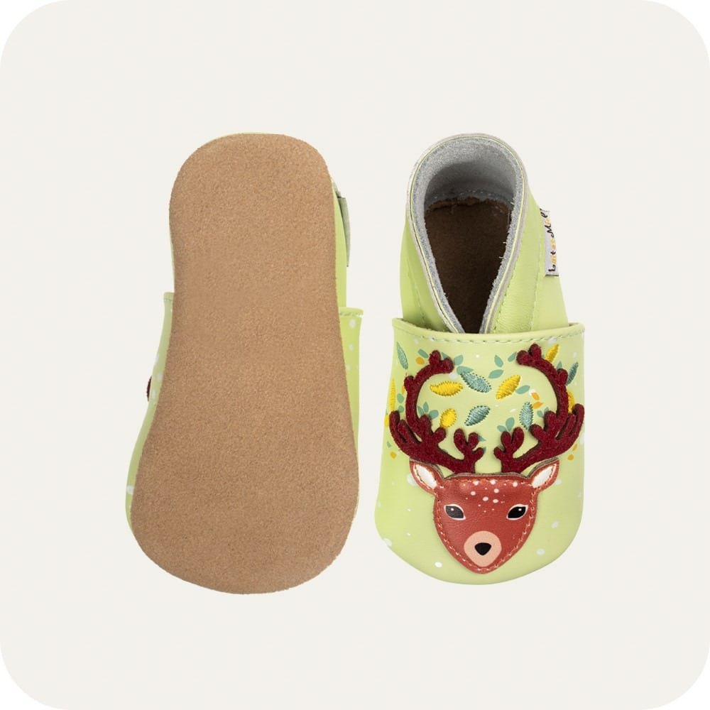 Pantofole in pelle "Cerbiatto"