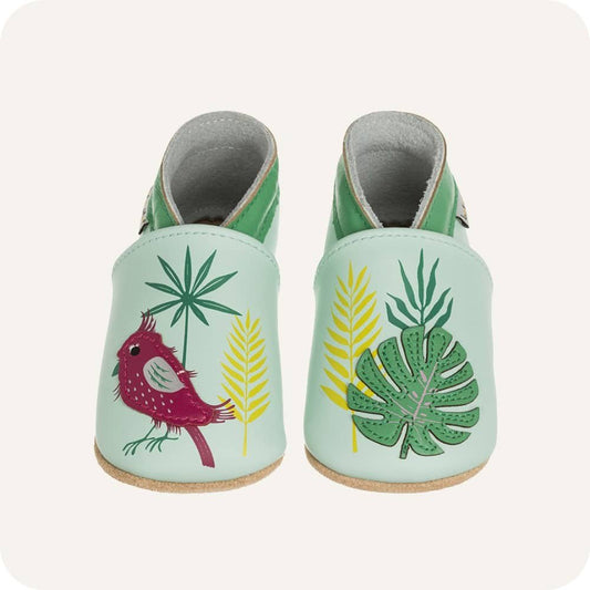Pantofole in pelle "Tropical"