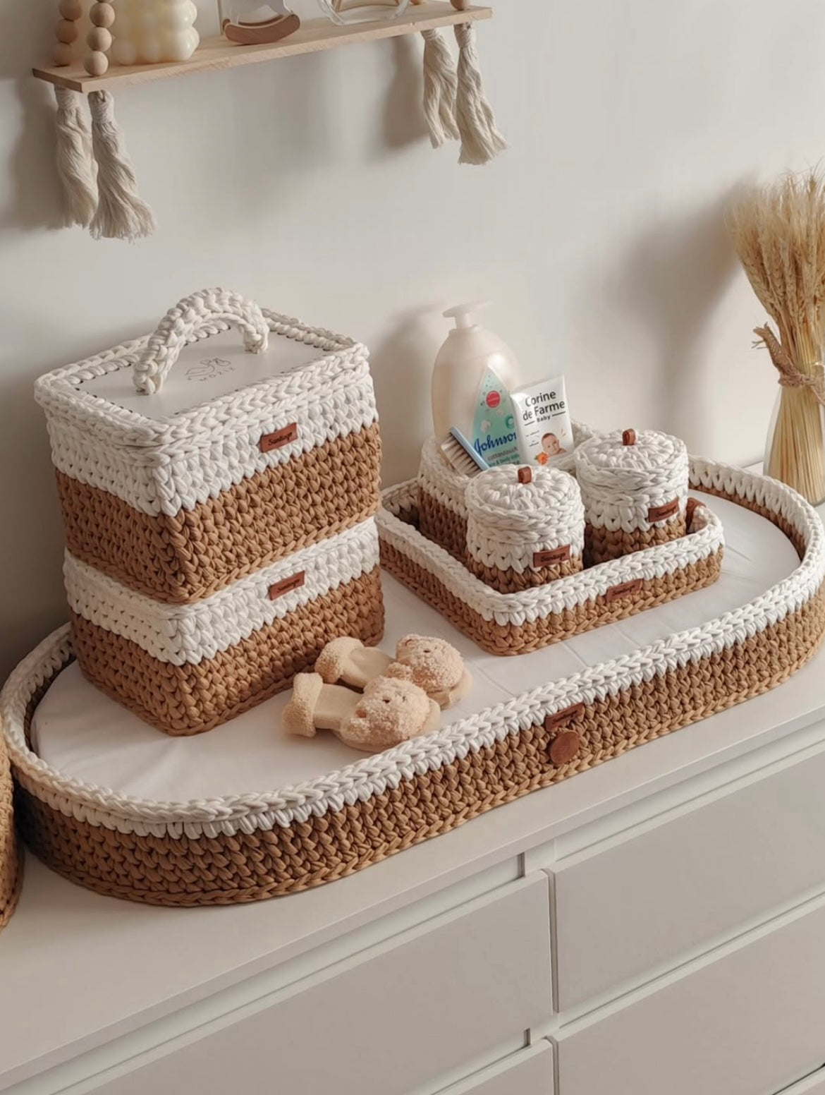 Fasciatoio Crochet Bicolore