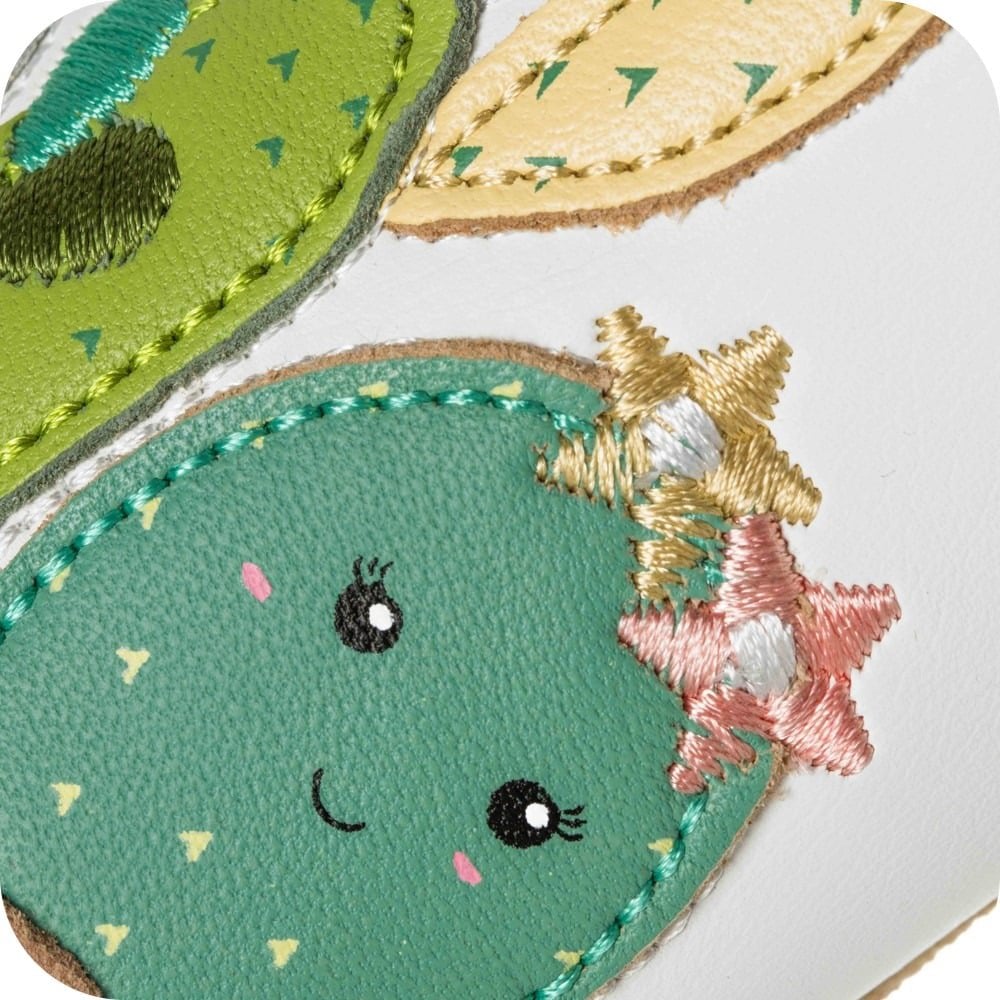Pantofole in pelle "Cactus"
