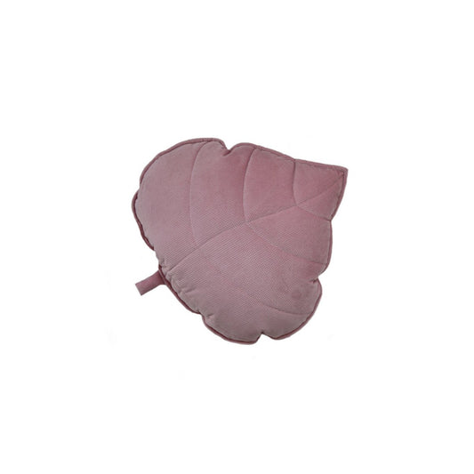Cuscino Foglia i velluto “Rosa”