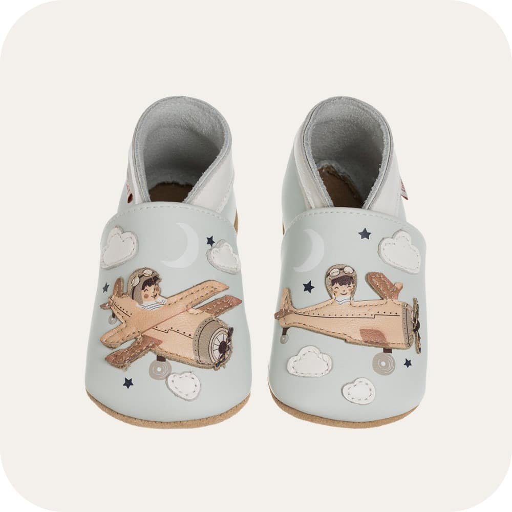 Pantofole in pelle "Aviatore"