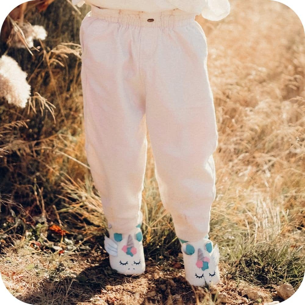 Pantofole in pelle "Unicorno"
