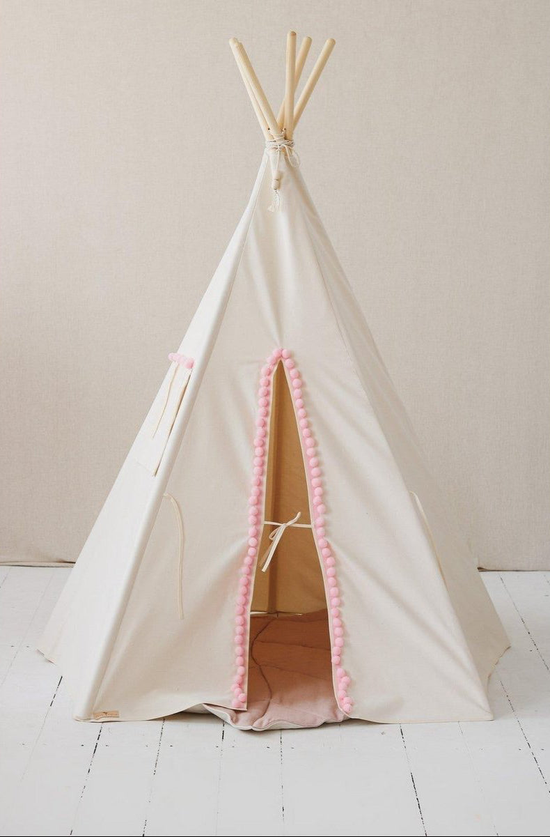 Tenda Teepee "Fluffy Pompoms"