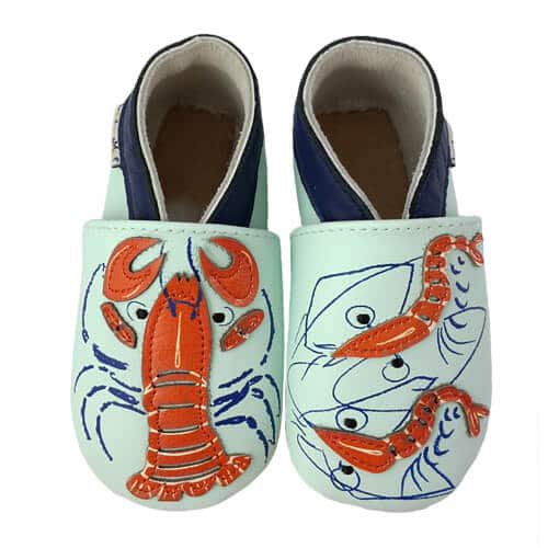 Pantofole in pelle "Amici Marini"