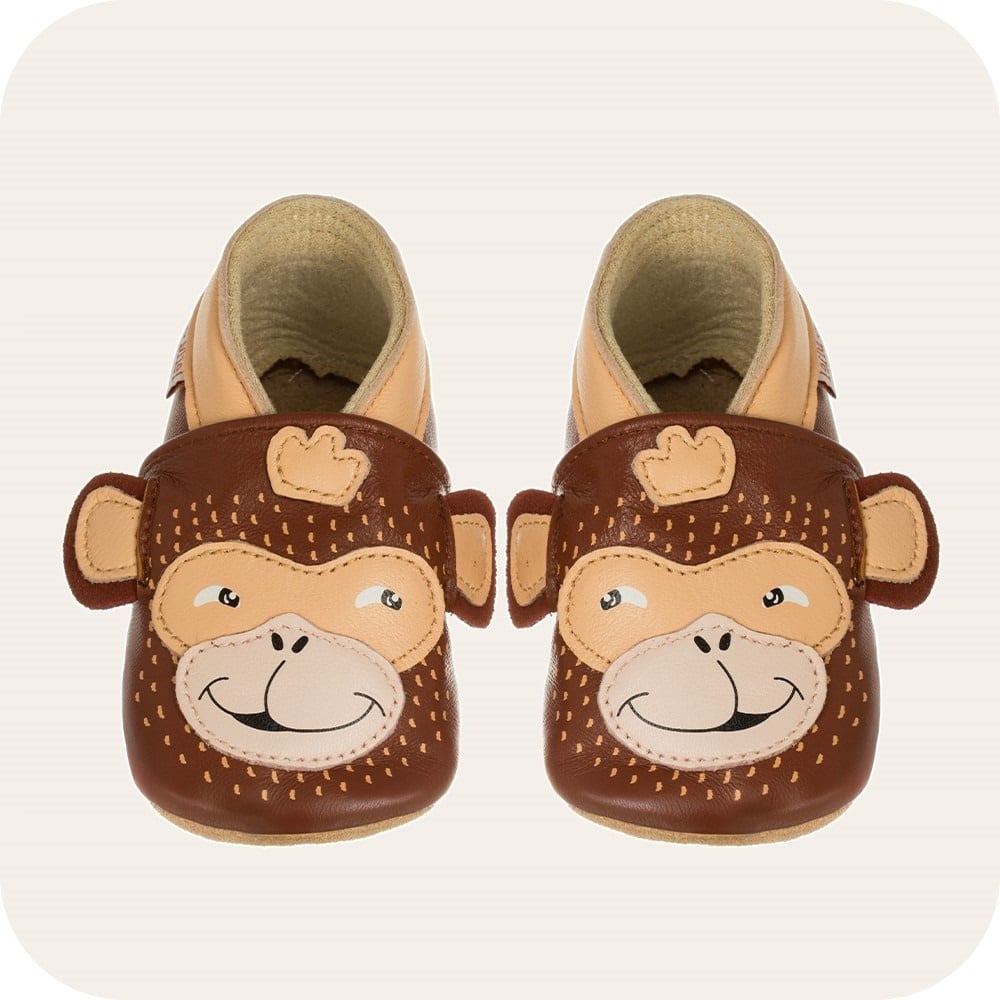 Pantofole in pelle "Scimmietta"