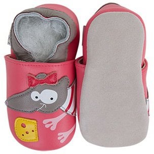 Ciabatte in pelle "Mouse"