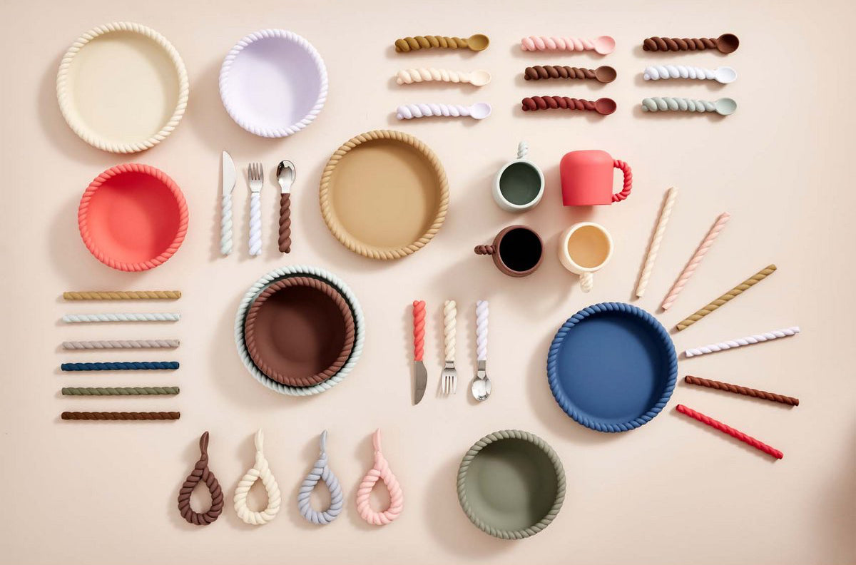 Set Cannucce in Silicone "Mellow" – 6 Pezzi con Spazzolino