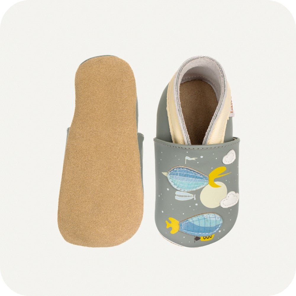 Pantofole in pelle "Dirigibile"