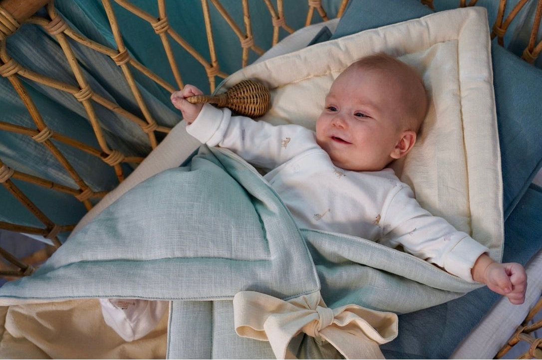 Sacco Nanna in lino "Conchiglia Sabbia"