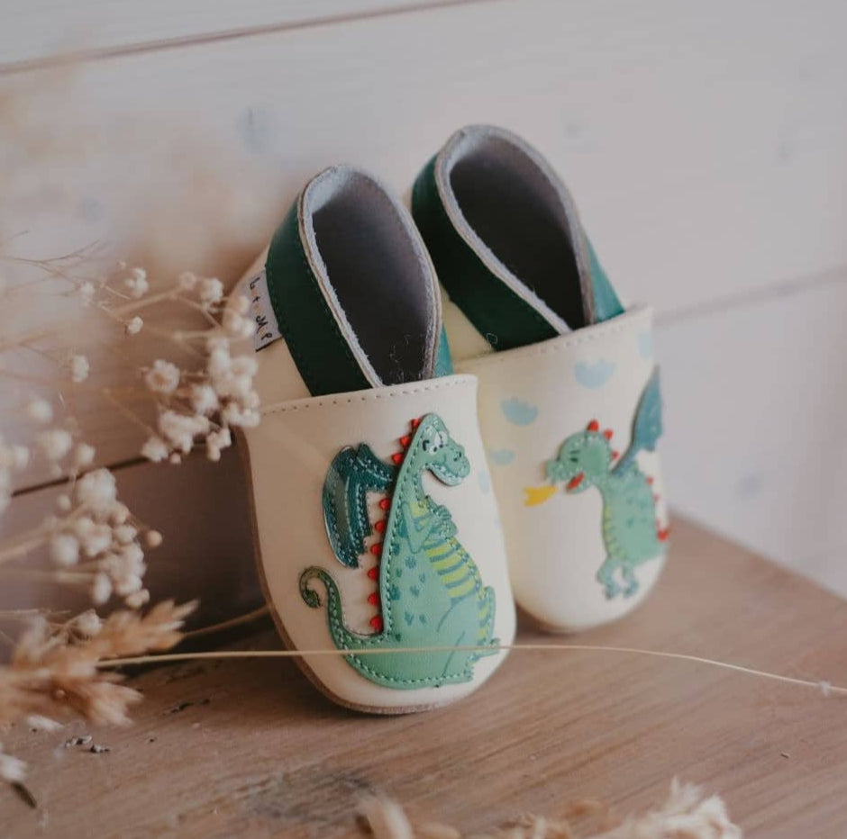 Pantofole in pelle "Draghetto"