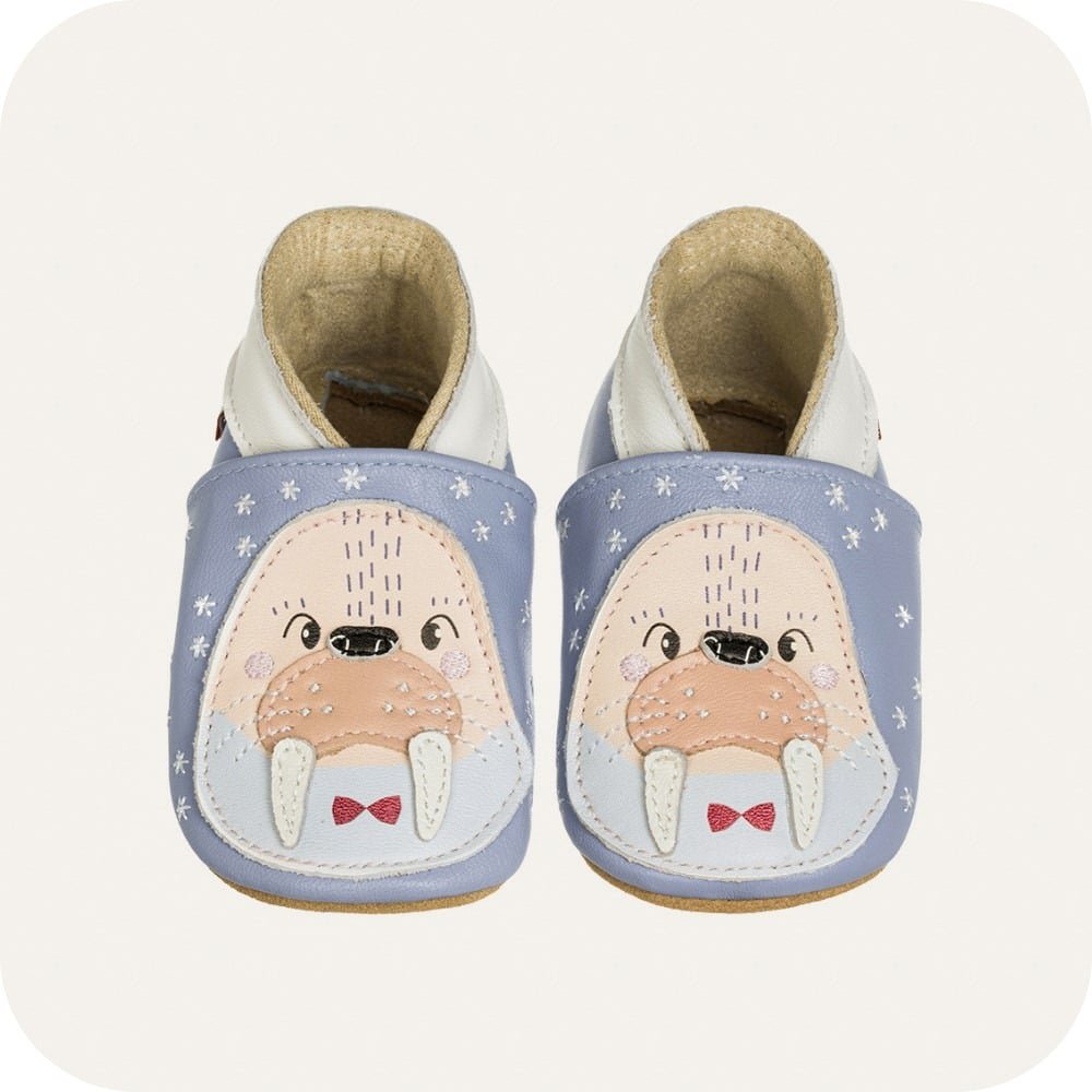 Pantofole in pelle "Tricheco"