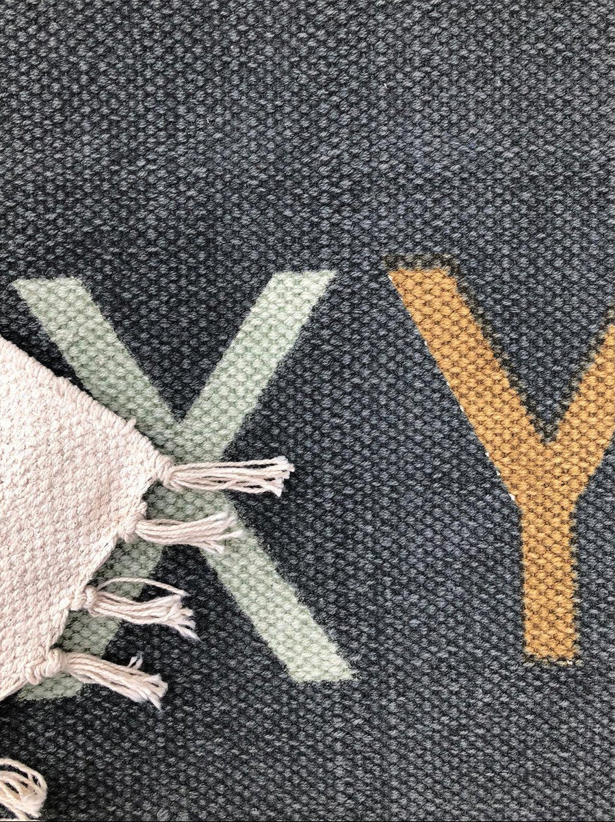 Tappeto Cameretta in cotone "Alphabet
