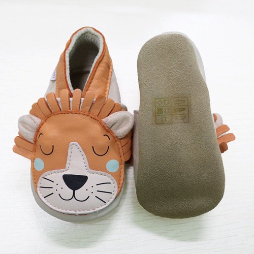 Pantofole in pelle "Leone"