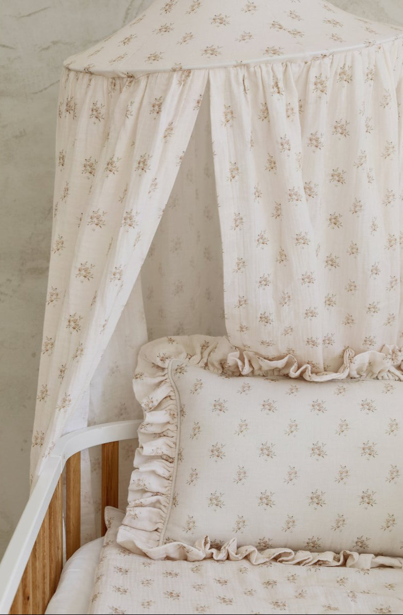 Baldacchino in mussola "Boho Flowers"