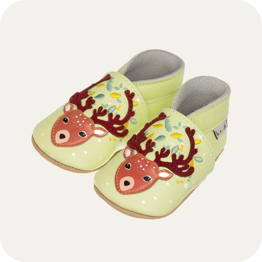 Pantofole in pelle "Cerbiatto"