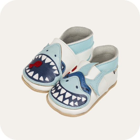 Pantofole in pelle "Shark"