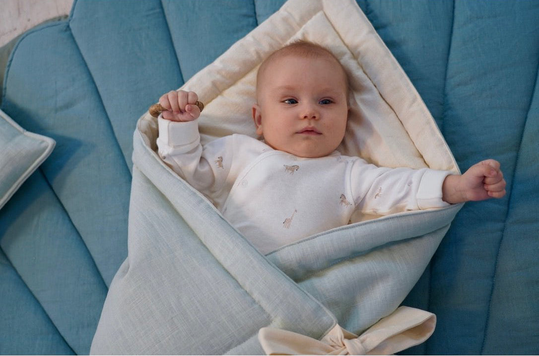 Sacco Nanna in lino "Fiore Sabbia"