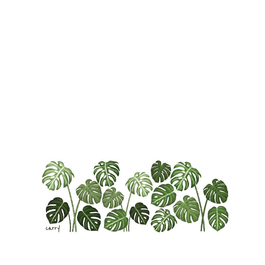 Borraccia in Vetro "Monstera"  0,4 l