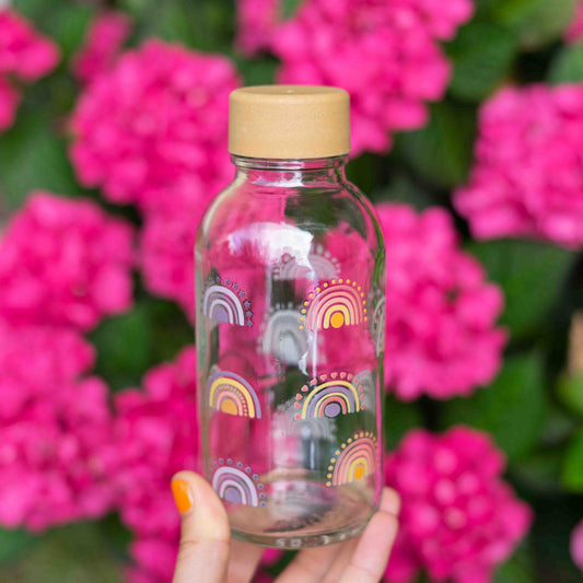 Borraccia in Vetro "Boho Rainbow"  0,4 l