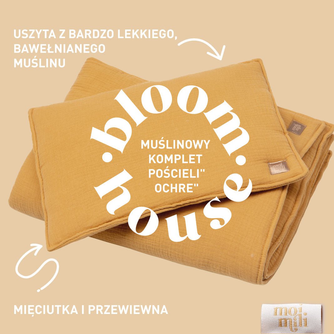 Set Copertina in mussola "Ocra" 95x65