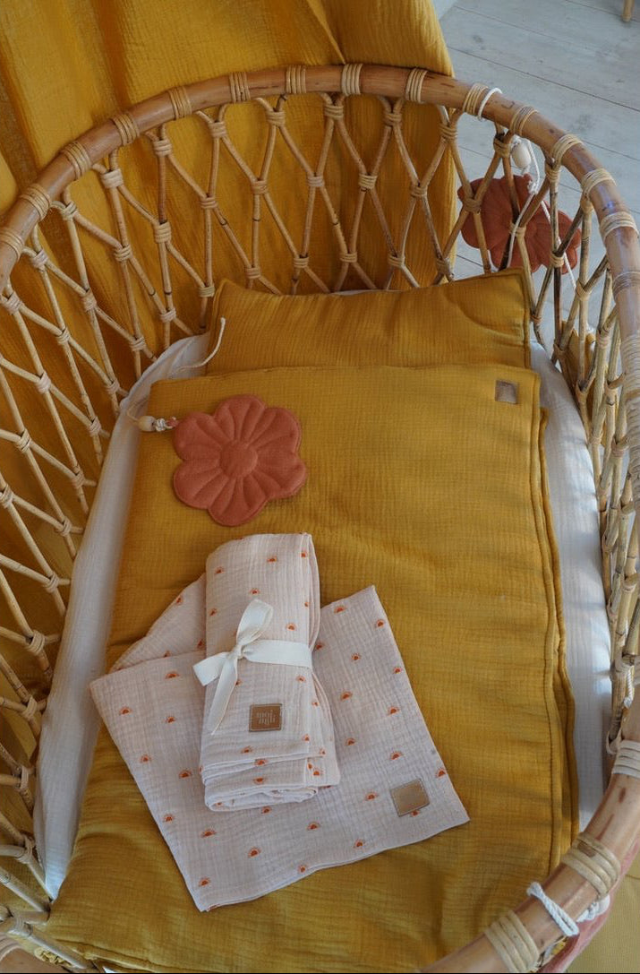 Set Copertina in mussola "Ocra" 95x65