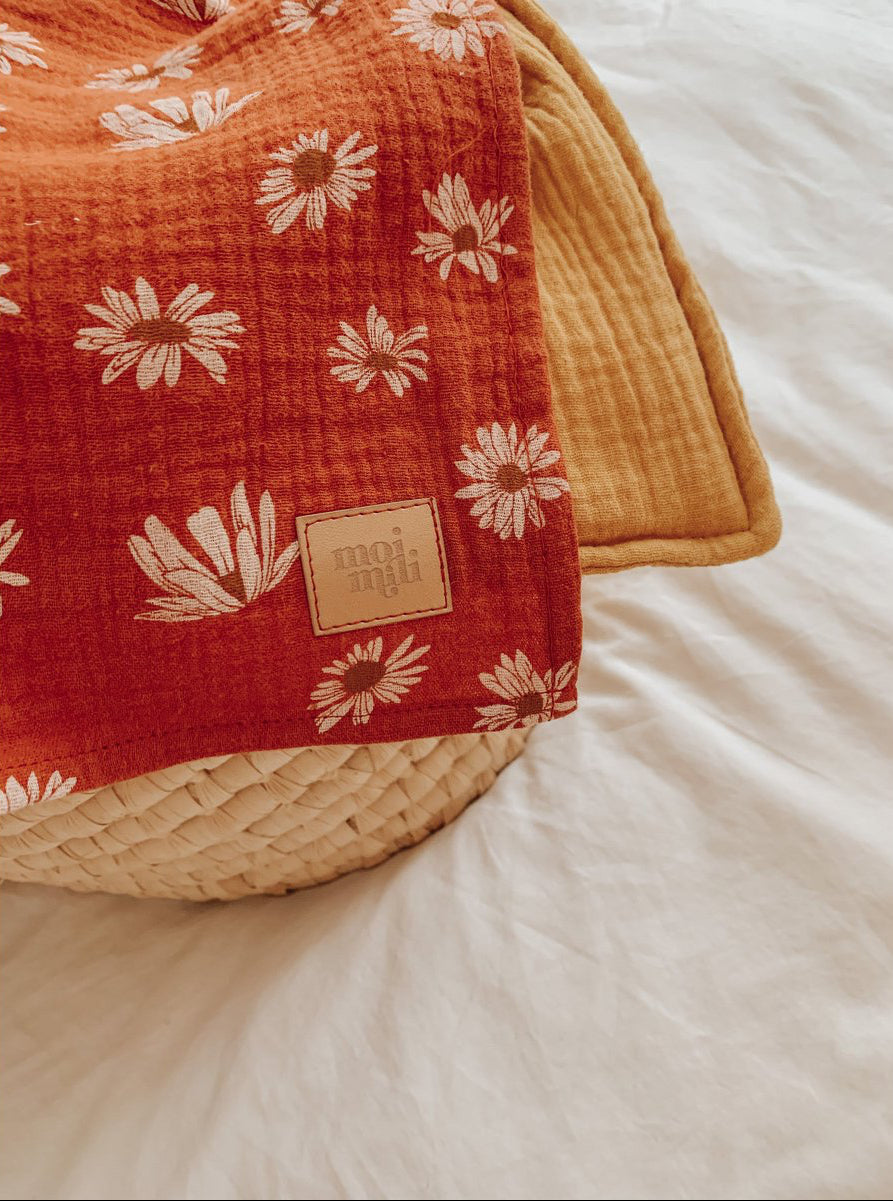 Set Copertina in mussola "Ocra" 95x65