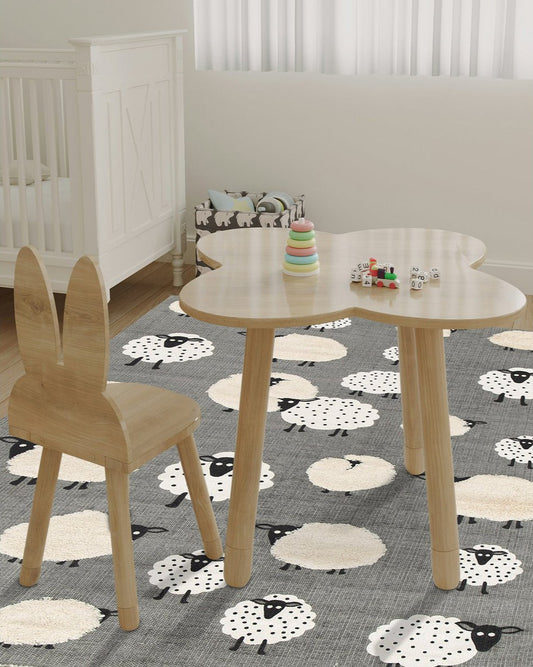 Tappeto in cotone "Little Sheep"