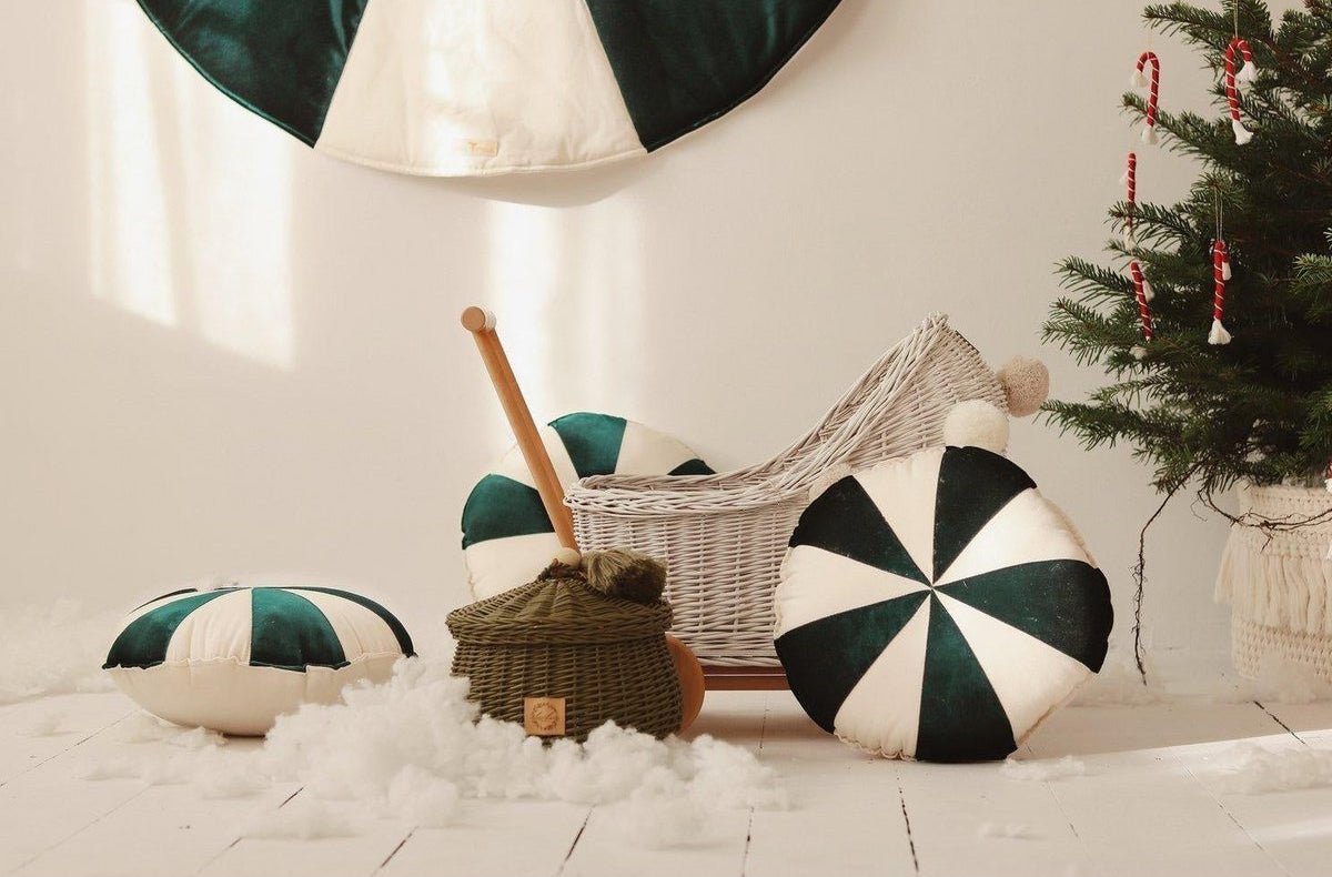 Cuscino Natalizio Patchwork “Green Candy”