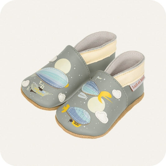 Pantofole in pelle "Dirigibile"