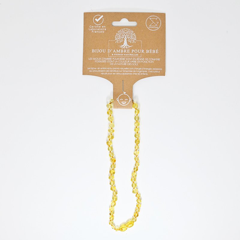 Limone - Collana in ambra baby