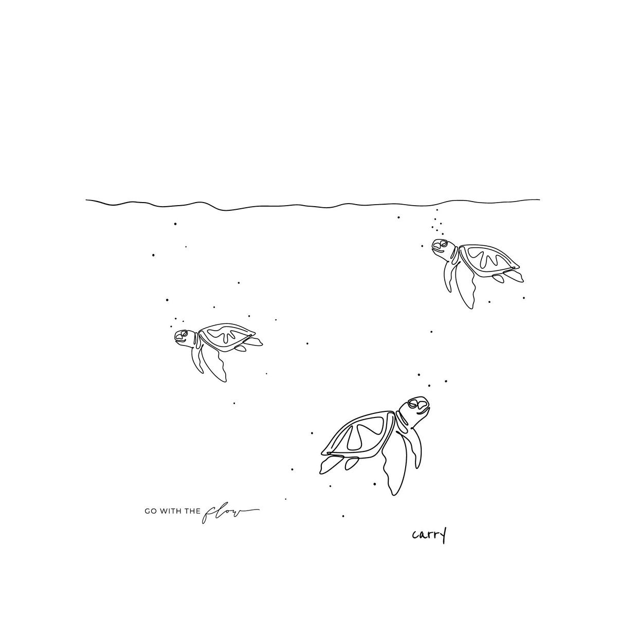 Borraccia in Vetro "Amici Dell'Oceano"  0,7 l