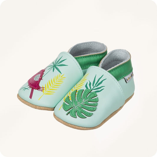 Pantofole in pelle "Tropical"