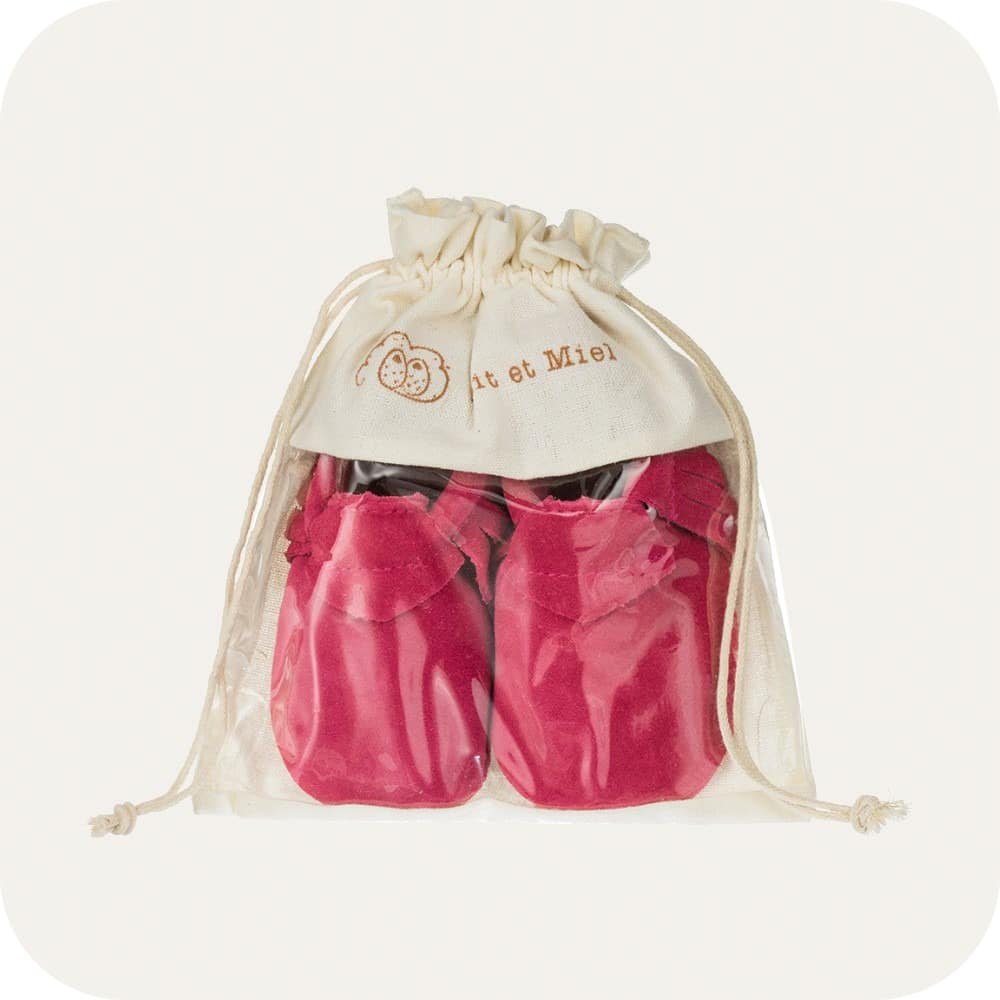 Pantofole Mocassino in camoscio "Rosa"
