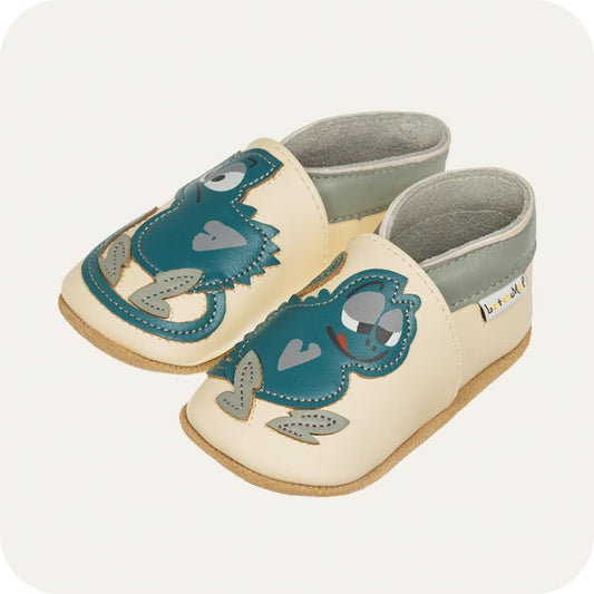 Pantofole in pelle "Camaleonte"
